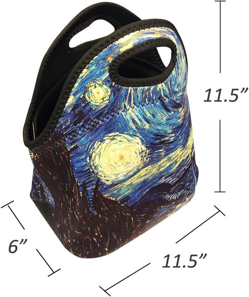 Wrapables Insulated Neoprene Lunch Bag, Musical Notes...