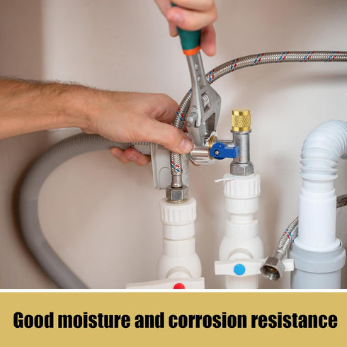 2pcs 1/4 Flare Caps, Round Brass with Neoprene O Ring Seal 7/16-20UNF Thread Flare Tube Fitting Stop Valve Cap for Air Conditioner Pipe Gas Line H...