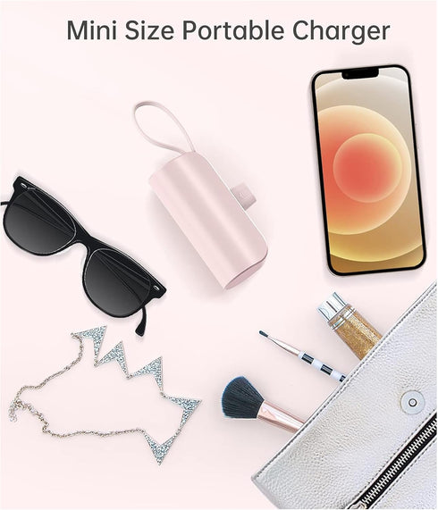 mini Pocket size for iPhone, Small Power Bank Fast Charging 5000mAh PD Battery Pack Compatible with iPhone 14 plus/14 Pro Max/13/13Pro Max/12/12Mi...
