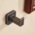 FORBATH Bronze Towel Hooks?Bathrooms Coat Hooks Wall Mounted?Oil Rubbed Square Wall Hooks Robe Hooks 2 Pieces Stainless Steel Bathroom Accessories...