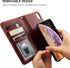 Bocasal for iPhone Xs/X Wallet Case with Card Holder PU Leather Magnetic Detachable Kickstand Shockproof Wrist Strap Removable Flip Cover for iPho...