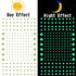 808 PCS Glow in The Dark Stars for Ceiling, Glowing Wall Decals Decor Stickers,(404 Pcs Green and 404 Sky Blue) 3D Adhesive Dots Decor Starry Sky ...