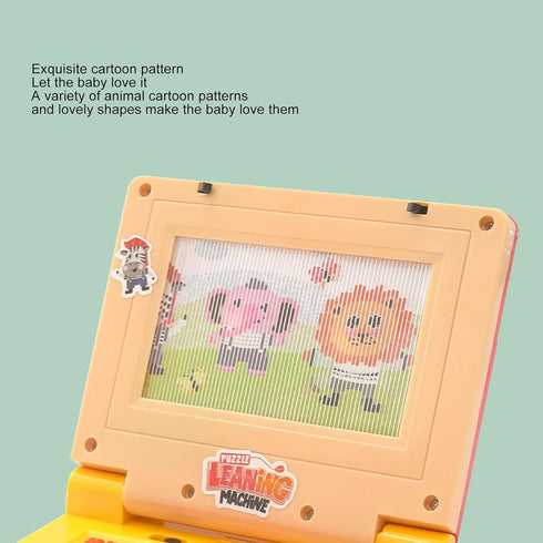 Kids Learning Laptop, Play Laptop Computer Electronic Educational Learning Computer Simulation Music Preschool Learning Toys with Retractable Mous...