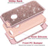 Hython Compatible with iPhone 6/6s Case, Heavy Duty Full-Body Defender Protective Case Bling Glitter Sparkle Hard Shell Hybrid Shockproof Rubber B...