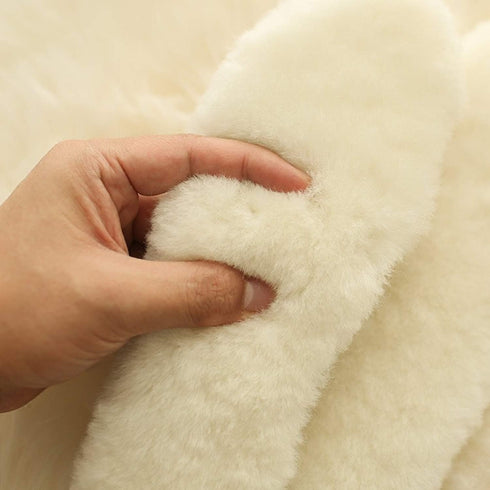 Australian Sheepskin Insoles,Thick and Warm Wool Insole,Women Men Replacement Insole (8 M US Women)...