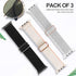 Swhatty Stretchy Nylon Solo Loop Bands Compatible with Apple Watch 38mm/40mm/41mm/42mm for Series 10, Adjustable Braided Sport Elastics Women Men ...