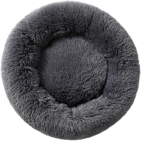 Donut Dog Bed Cat Bed Fluffy Calming Pet Bed Dog Round Bed Cat Round Bed Warm Kitten Nest Ideal for 3Kg Pet...