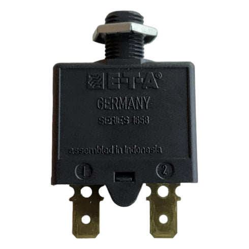 E-T-A Circuit Protection and Control 1658-G21-01-P10-5A, Circuit Breaker; Therm; Push; Cur-Rtg 5A; Flange; 1 Pole; Vol-Rtg 240/28VAC/VDC...