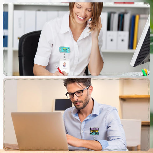 12 Pcs Funny Badge Reel Nurse Badge Reel Holder Retractable ID Clips Cute Badge Reel for Doctor Student Men Women Office Nurses Lanyard Supplies A...