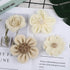 Handmade Natural Rustic Burlap Flowers Assorted Burlap Rose 20PCS for Wedding Decoration and Floral DIY Crafts Making by CCINEE...