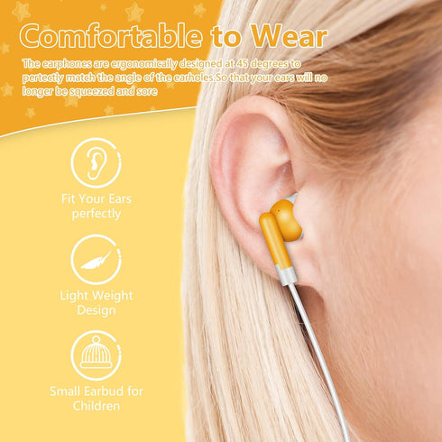 Kids Bulk Earbuds 30 Pack Wholesale Earbuds Headphones Bulk Perfect for School Classroom Libraries Students Multi Colored Individually Bagged......