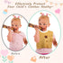 3 Pieces Full Coverage Toddler Bibs Absorbent Cotton Terry Towel Toddler Bibs Pullover Baby Bibs, 3 Colors...