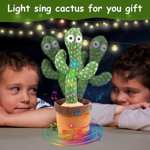 Dancing Cactus Talking Cactus Baby Toys Singing toys, Baby Cactus Repeating What You Say Baby Boy Toys Imitation Toys Glowing Musical Toys Childre...