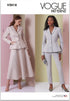 Vogue Misses' Fitted Lined Peplum Jacket, Skirt and Tapered Pants Sewing Pattern Packet, Design Code V2018, Sizes 12-14-16-18-20, Multicolor...
