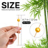 PuTwo Cocktail Picks Handmade Bamboo Appetizer Toothpicks 100 Counts 4.7” Yellow Pearls...