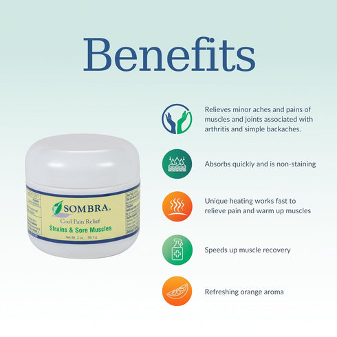 Sombra Cool Pain Relief Gel 2 OZ Jar...