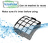 Filter Replacement for Shark AZ3002 AZ3000 AZ3000W Stratos DuoClean PowerFins Vacuum (2 Filters + 4 Foam & Felt Filters) (2 Filters + 4 Foam & Fel...
