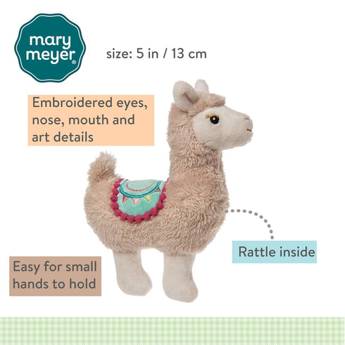 Mary Meyer Super Soft Baby Rattle, Lily Llama, 5-Inches...