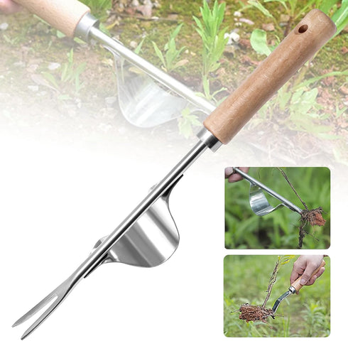 Garden Weeding Tool Stainless Steel Weed Puller Tool Removal Weed Puller Yard Gardening Lawn Tool for Sidewalk Patio Wall Crevice...