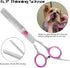Premium Dog Grooming Scissors with Safety Round Tips, 5 in 1 Dog Grooming Scissors Kit, 4CR Stainless Steel Premium Pet Grooming Shears for Dog, S...
