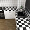 VaryPaper 15.7''x78.7'' Thick Checkered Countertop Contact Paper Waterproof Checkered Wallpaper Peel and Stick Black and White Wallpaper for Bathr...