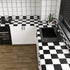 VaryPaper 15.7''x78.7'' Thick Checkered Countertop Contact Paper Waterproof Checkered Wallpaper Peel and Stick Black and White Wallpaper for Bathr...