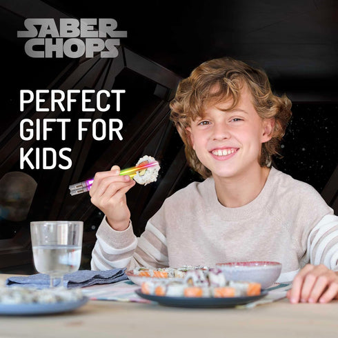 LIGHTSABER CHOPSTICKS LIGHT UP STAR WARS CHOPSTICK LED Glowing Light Saber Chop Sticks REUSABLE Sushi Sabers Cool Fun Geeky STARWARS Chop Stick Se...