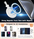 Suction Cup Phone Case Mount, Magnetic Phone Grip Holder with Silicone Loop for iPhone iPhone/Samsung/Google, Hands-Free Cell Phone Holder Mount f...