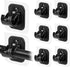 8PCS No Drill Curtain Rod Brackets No Drilling Self Adhesive Curtain Rod Holder Hooks Nail Free Curtain Rod Hooks Curtain Hangers for Bathroom Kit...