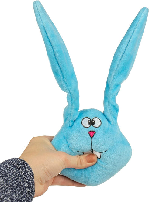 goDog Action Plush Blue Bunny Animated Squeaky Dog Toy, Chew Guard Technology - Blue, One Size...