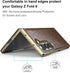 for Samsung Galaxy Z fold 6 5G Case, Ultra Slim Lightweight,PU Leather+ PC Material Hard Cover,Stylish Phone Case, Support Wireless Charging Case ...