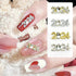 2024 Nail Art Decorations 2024 Number Nail Rhinestone Rivet 3D Alloy Nail Glitter Design Metal Digit Nail Diamond Supplies for Women Girls Manicur...