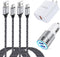 QC 3.0 Fast Wall Charger Cube Car Charger Charger Cable Cord 6FT Fast Charging for Samsung Galaxy A25/A15/A14/A13/A53/A05S/A03S/A23/A33/A54/A53/S2...