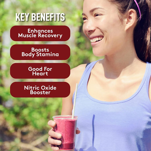 Beet Root Powder - 16oz, 100% Natural Nitric Oxide Booster, Beet Juice Powder, Superfood for Healthy Heart, Beets Powder Supplement, Beetroot Powd...