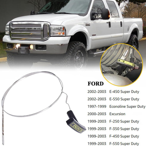 Engine Oil Level Dipstick Indicator Compatible for 1999-2003 Ford F250 F350 F450 F550 Excursion 7.3L Replacement Diesel Stainless Steel Oil Level ...