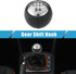 5 Speed Manual Transmission Shift Knob Gear Shifter for Peugeot 307 308 3008 407 5008 807 Plastic Black Silver Tone...