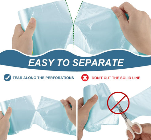 Magesh 105 Blue 4 Gallon Trash Bags, 45x50cm, 105 Count...