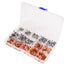 970Pcs Wire Ferrules Kit Tinned Copper Crimp Connector Non Insulated Electrical Cable Pin Cord End Terminal Assortment Kit with 48Pcs Heat Shrink ...