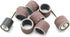 TEMO 100 pc 1/2 Inch Sand Drum Grit 60 Coarse with 2 pc 1/8 Inch Mandrel for Dremel Rotary Tools...