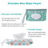 FEBSNOW 6 Pack Baby Wipes Dispenser, Portable Refillable Wipe Holder, Baby Wipes Container, Reusable Wipes Case, Baby Travel Wet Wipes Pouch...