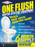 ONE FLUSH - Septic Tank Treatment Packets, 6-Month Supply of Easy-Flush Bacteria & Enzyme Packets - Proactive Prevention for Sewage Backups, Made ...