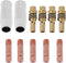 11PCS Contact Nozzle Tip Holder, Mig Welding Torch Accessory Kit, Tips Holder Difuser for 15AK Torch Guns...