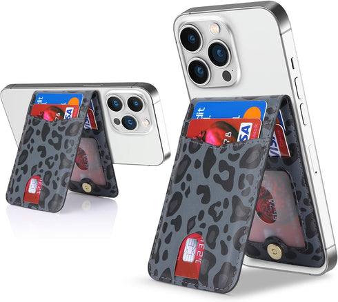 Cavor for Magsafe Wallet, for Apple Magsafe Wallet with Adjustable Stand, Magnetic Wallet for iPhone 15 Pro Max/14 Pro/14 Plus/13/12 Mini, Magsafe...