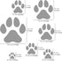 Aleks Melnyk No.61 Metal Stencils Paw Print for Painting on Wood, Tiger Print Stencil, Dog Paw, Puppy Paw, Small Cat Paw, Dog Footprint Stencil, P...