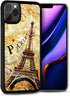 for iPhone 12, iPhone 12 Pro, Durable Protective Soft Back Case Phone Cover, HOT12033 Eiffel Tower Paris 12033...