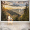 KJONG Autumn Sunrise Great Mountains Tennessee Great Forest Woods National Sunrise North Country Wilderness Park Decorative Tapestry,60X80 Inches ...