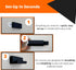 Vinyl Record Wall Mount- 5 Pack | No Wall Damage | Floating Shelf | Black & White Album Holder | Display Your Best LPs...
