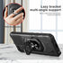 for Wiko Voix Case with Screen Protector,Built-in Magnetic Car Ring Stand,Full Body Protection Frosted PC Back Soft TPU Bumper Raised Corner Edge ...