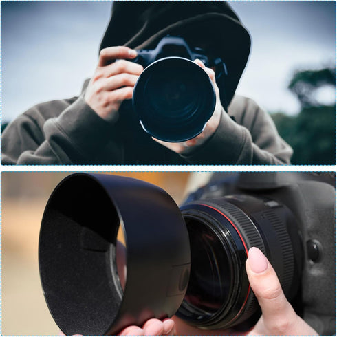 PATIKIL 82mm Lens Hood, Standard Focus Frosted Surface Anti-reflective Inside Hood for Camera Lens, Black for Nikon, for Fujifilm, for Pentax, for...