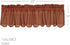 VHC Brands Check Cotton Primitive Kitchen Curtains Rod Pocket 16x60 Valance, Burgundy Red...